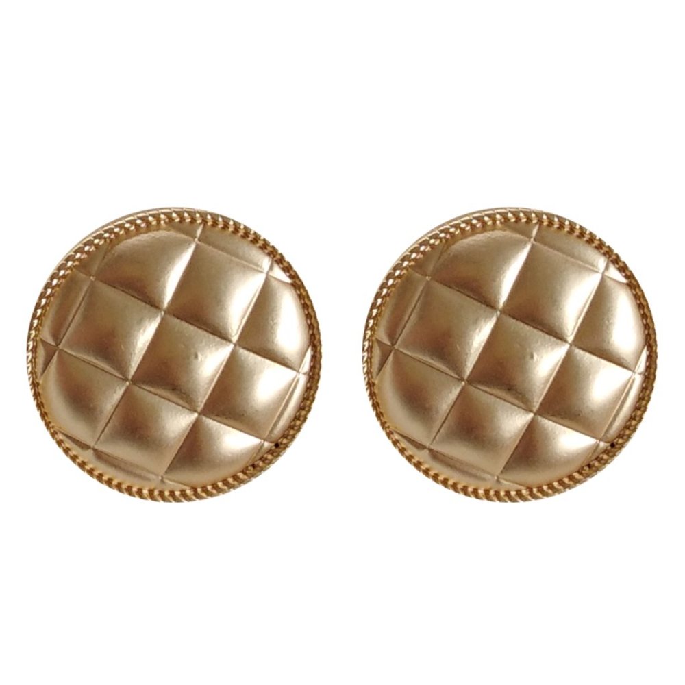 ❤️‍🔥𝕤𝕒𝕝𝕖❤️‍🔥🦋quilted golden earrings - Picture 8 of 13